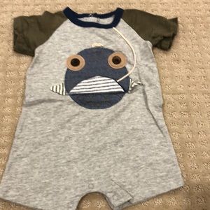 Mud Pie Fish Romper 9-12M